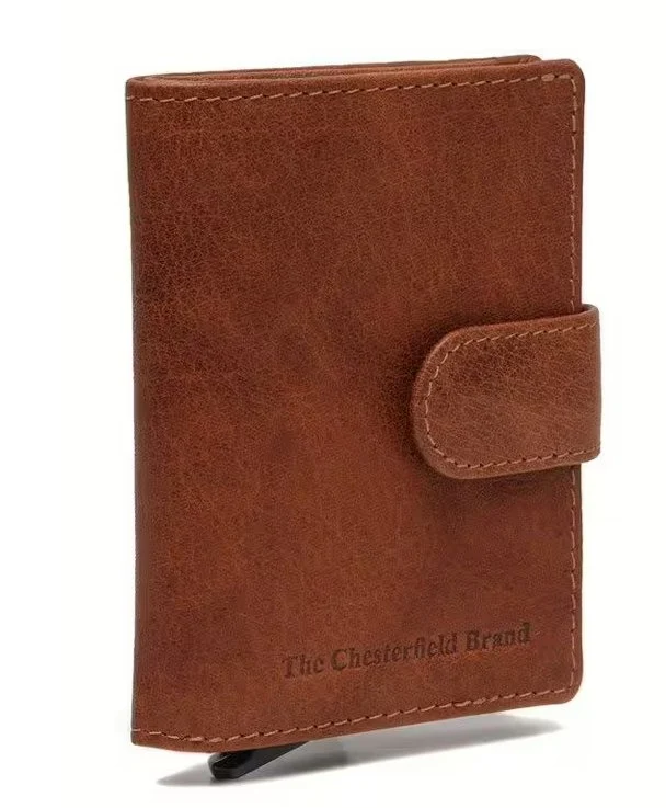 Kreditkartenetui Prague RFID Cognac