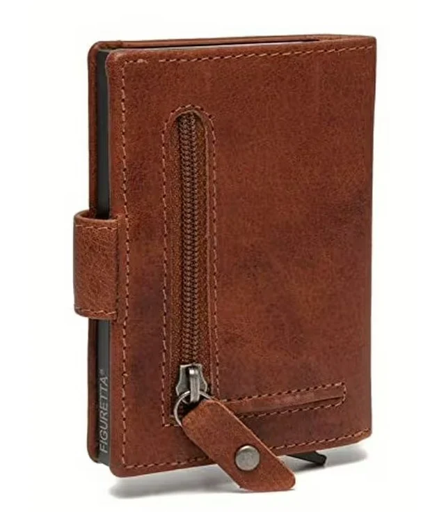 Kreditkartenetui Prague RFID Cognac
