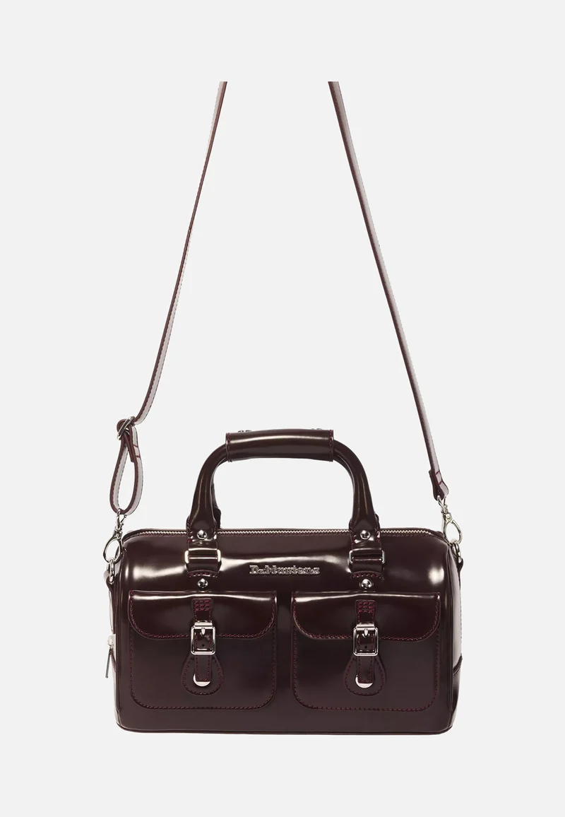 Top Handle Cherry Red Oxford Rub Off - Tasche