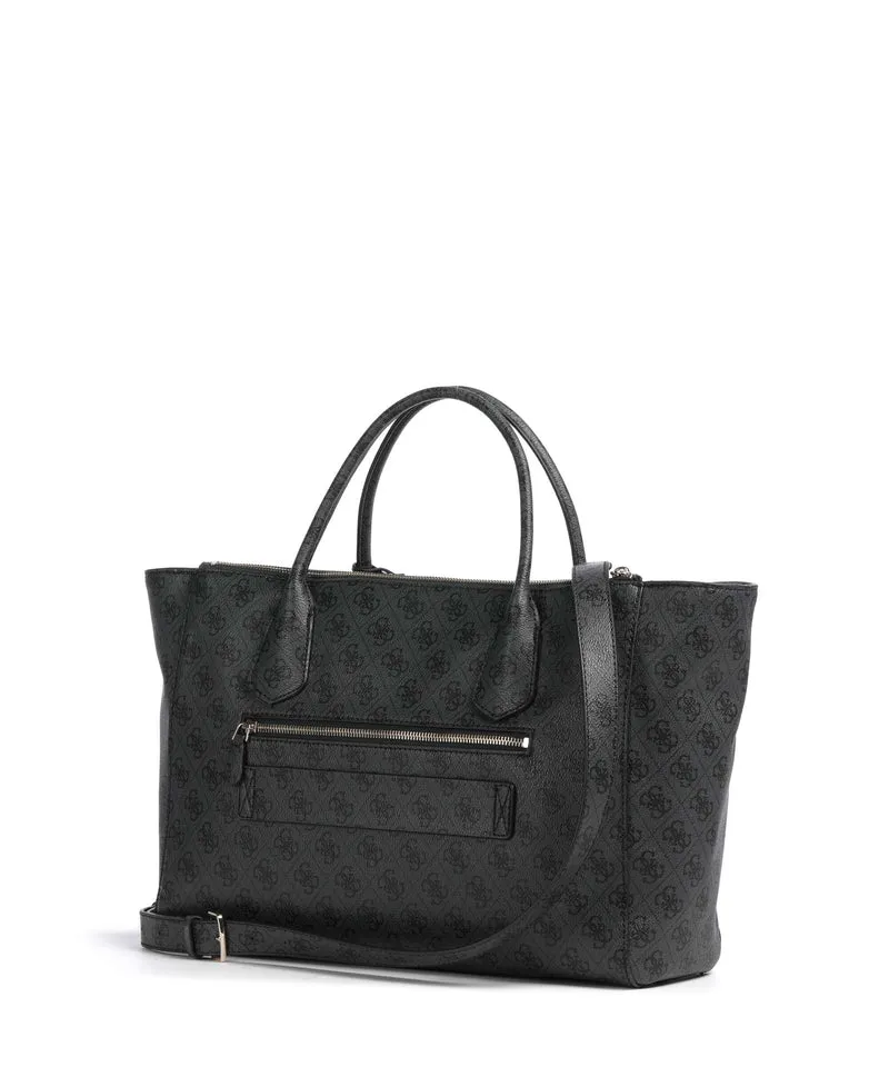 Guess Marissa Tech Logo Handtasche coal logo