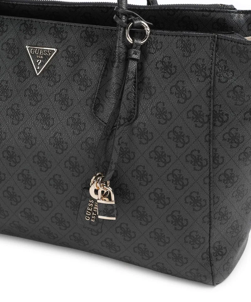 Guess Marissa Tech Logo Handtasche coal logo