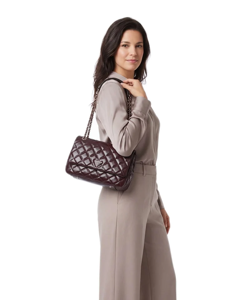 Guess Juliet Schultertasche burgundy