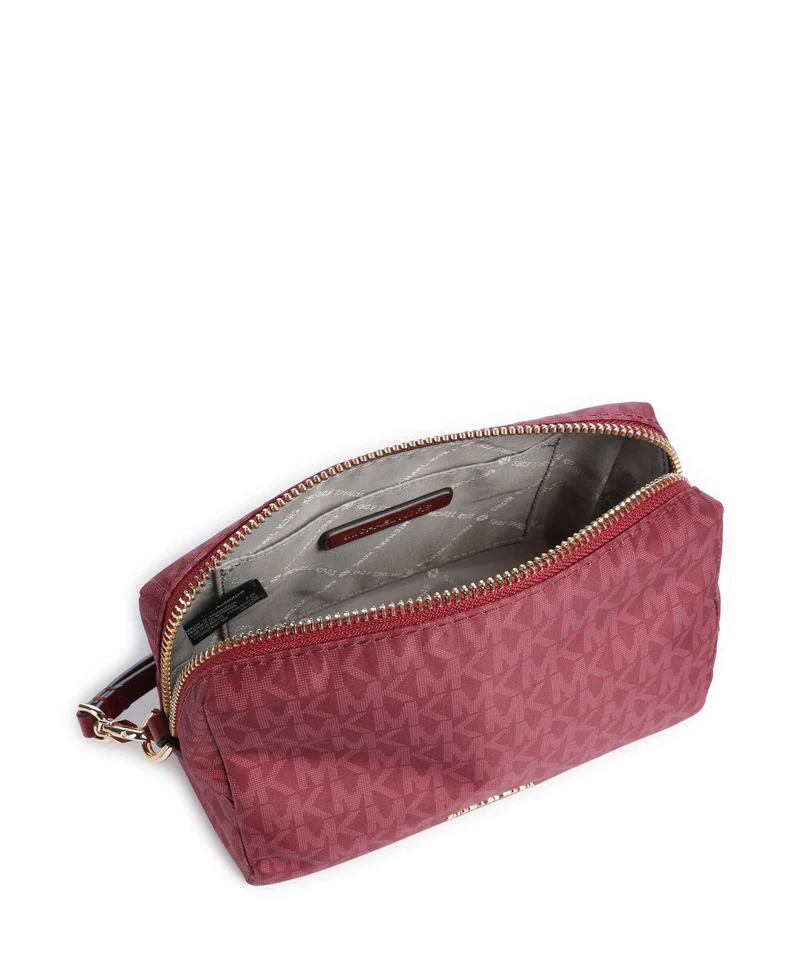 Michael Kors Zadie Small Kosmetiktasche deep red
