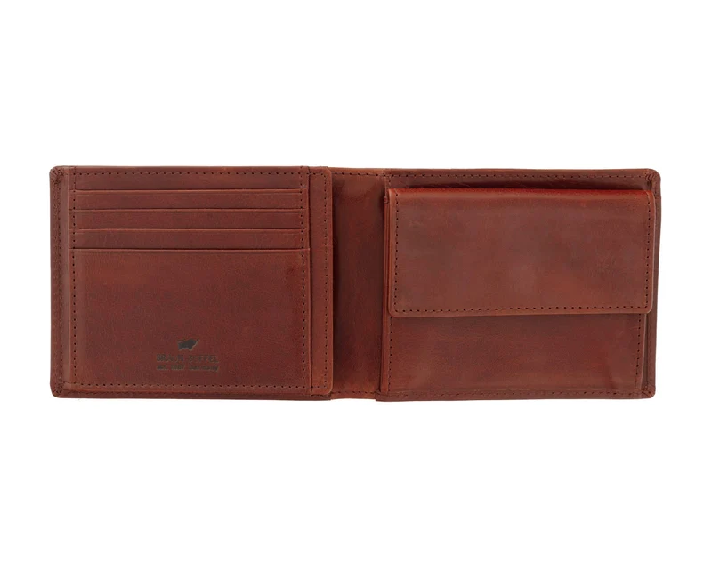 Braun Büffel RFID, mit Klappe cognac