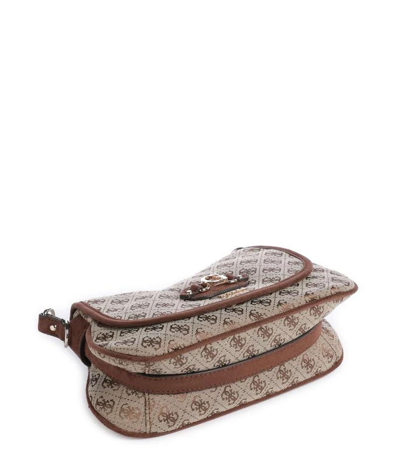 Guess Samantha Schultertasche latte logo/brown