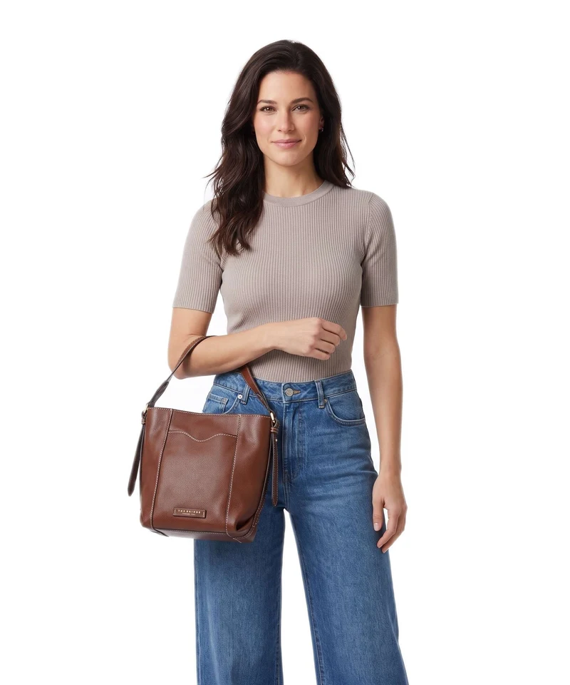 The Bridge Gemma Bucket Handtasche marrone