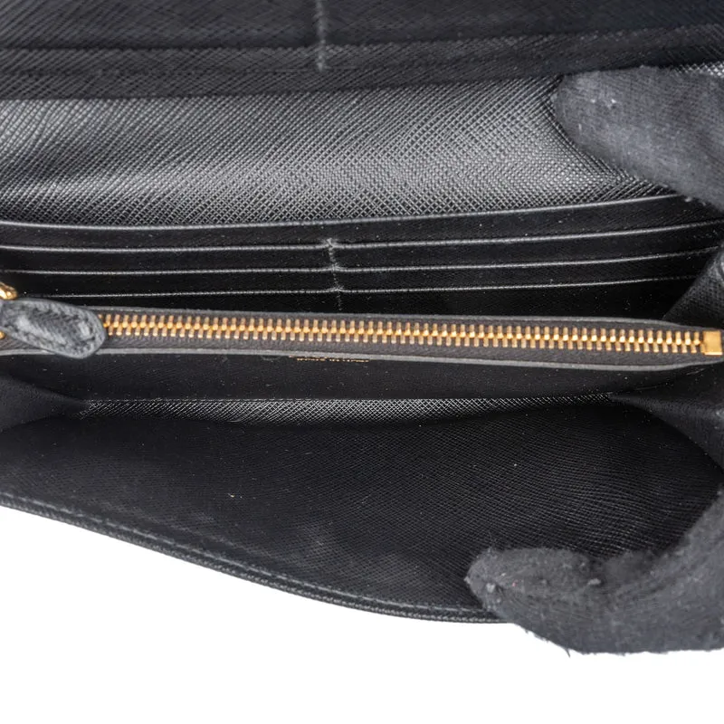 Prada Saffiano Leather Continental Wallet