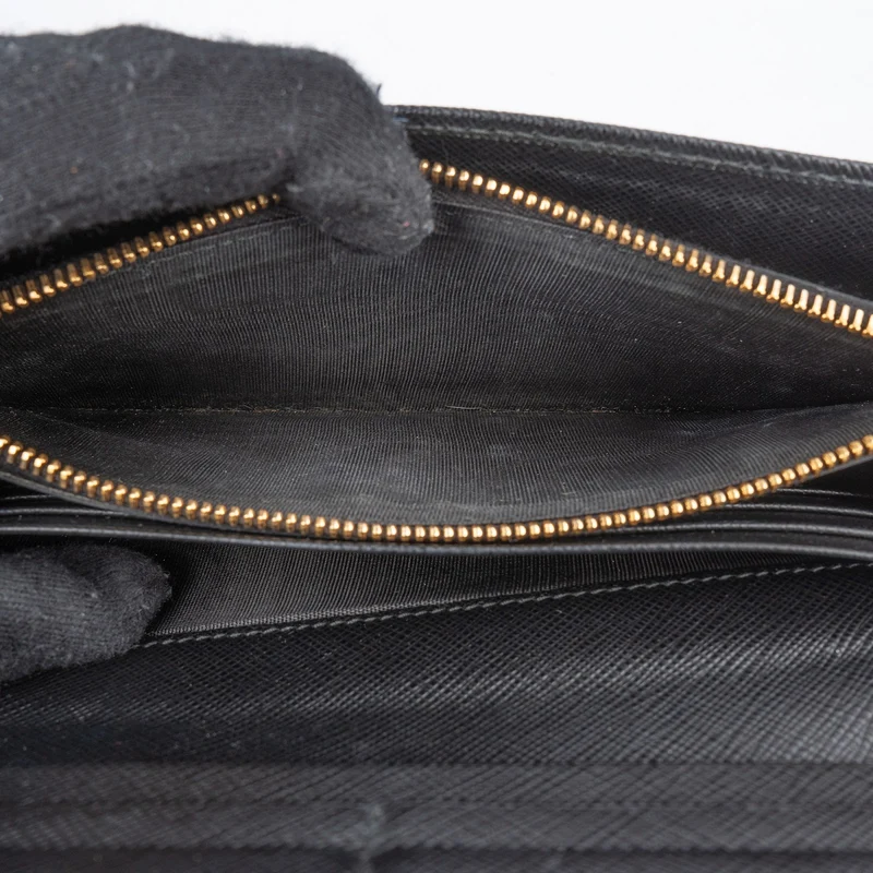 Prada Saffiano Leather Continental Wallet