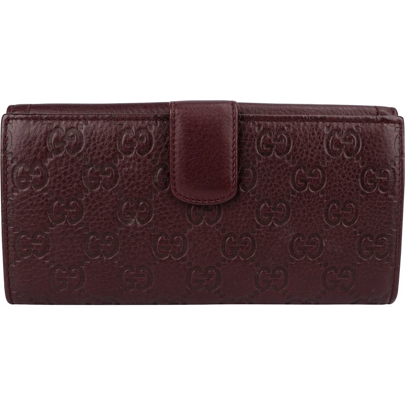 Gucci Guccissima Leather Horsebit Envelope Continental Wallet