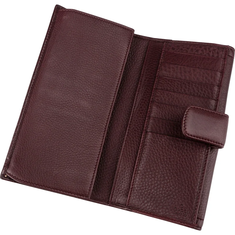 Gucci Guccissima Leather Horsebit Envelope Continental Wallet