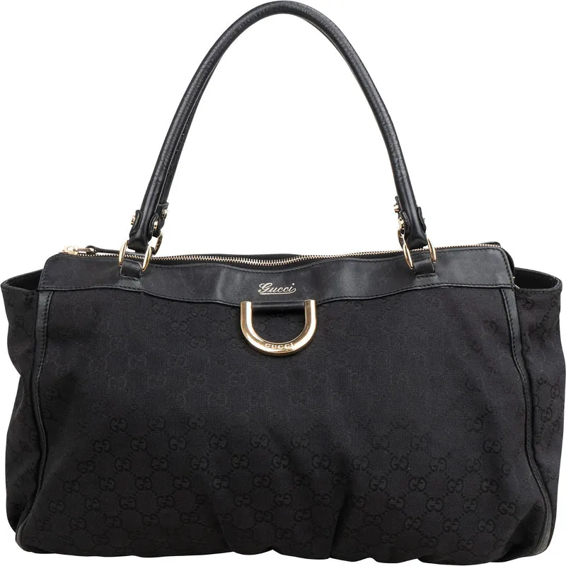 Gucci Monogram GG Canvas Abbey D-Ring Large Tote Shoulder Bag