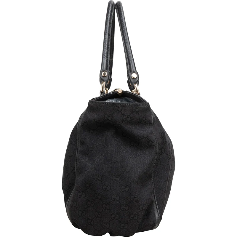 Gucci Monogram GG Canvas Abbey D-Ring Large Tote Shoulder Bag