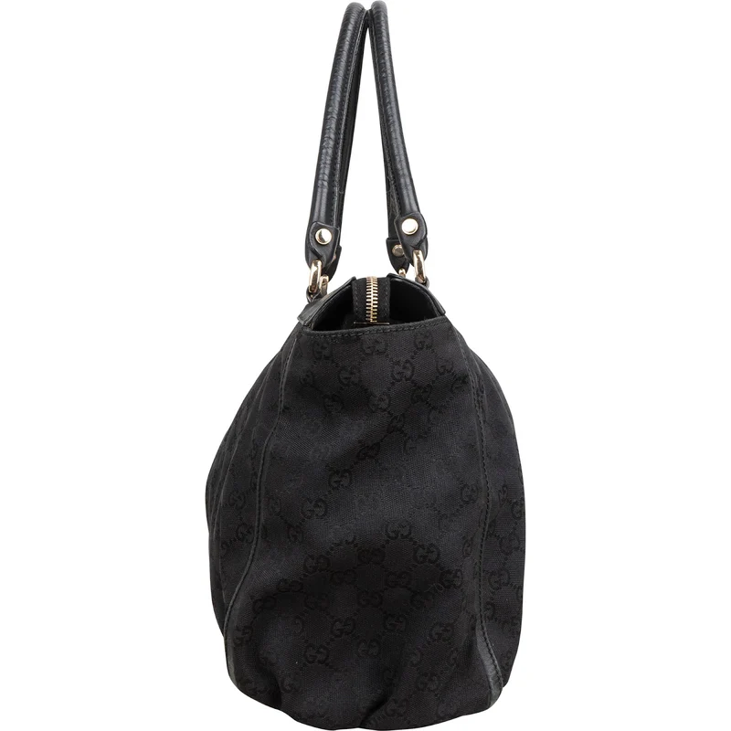 Gucci Monogram GG Canvas Abbey D-Ring Large Tote Shoulder Bag