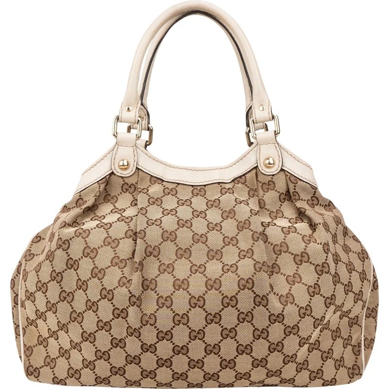 Gucci Monogram GG Canvas Sukey Tote Handbag