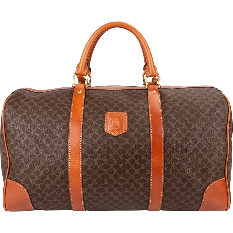 Celine Monogram Macadam Canvas Boston 45 Travel Bag