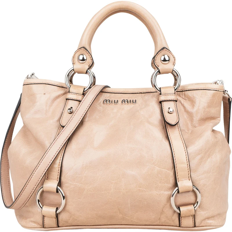 Miu Miu Vitello Lux City Handbag