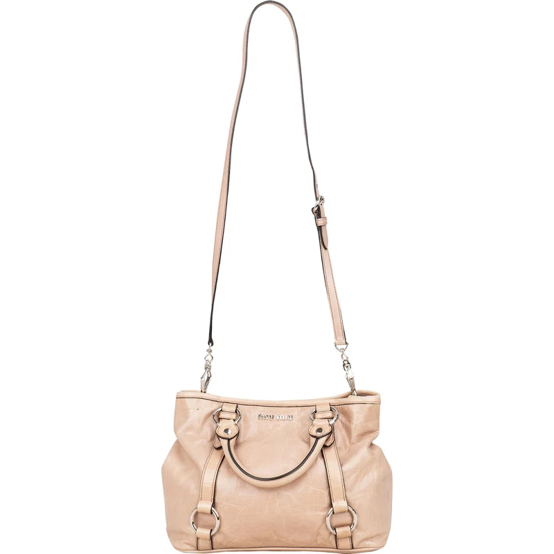 Miu Miu Vitello Lux City Handbag