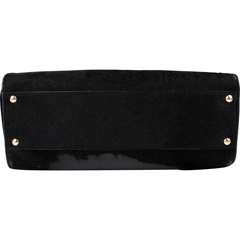 Salvatore Ferragamo Pony Hair Gancini Tote Handbag