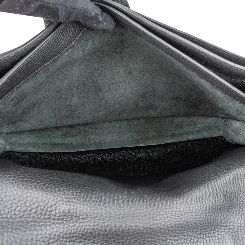 Hermès Noir Grained Fjord Leather Sac à Dépêches Business Handbag