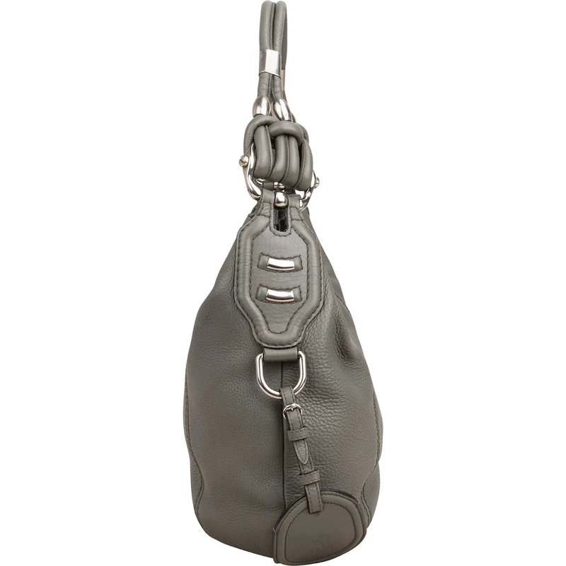 Gucci Pebbled Leather Horsebit Hobo Shoulder Bag
