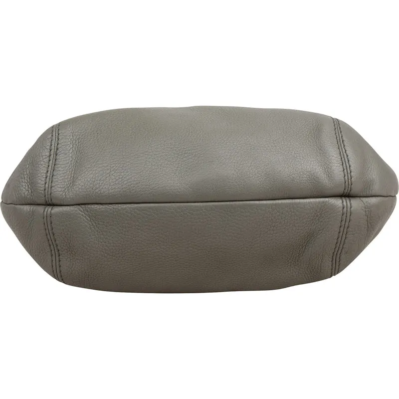 Gucci Pebbled Leather Horsebit Hobo Shoulder Bag