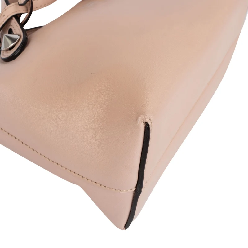Fendi By The Way Mini Crystal Applique Calfskin Leather Crossbody Bag
