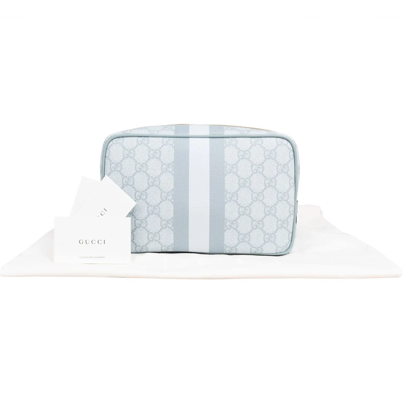 Gucci Supreme Monogram Ophidia GG Cosmetic Case Bag
