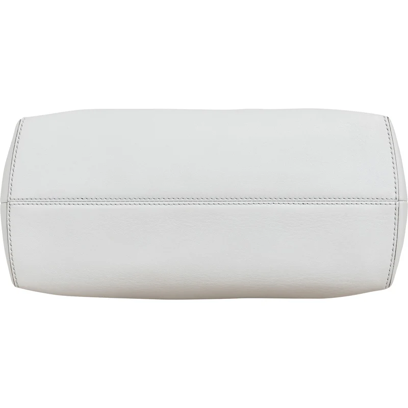 Fendi Blue Leather Mini Pearl Embellished By The Way Handbag