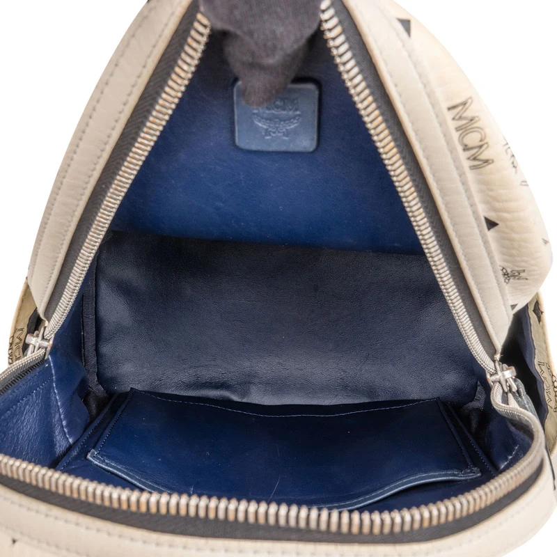 MCM Monogram Visetos Stark Side Studs Backpack