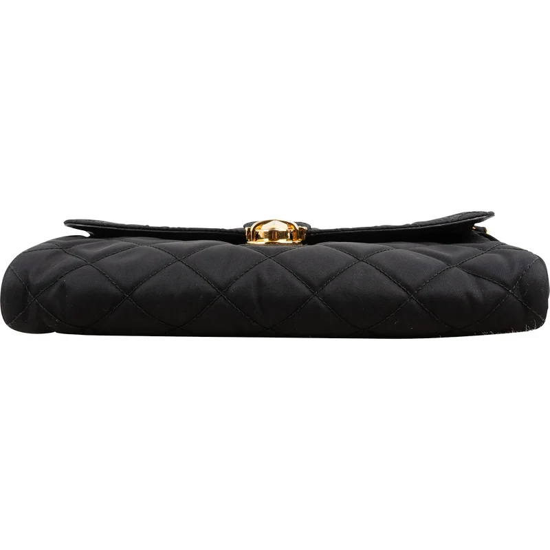 Prada Quilted Tessuto Nylon Chain Single Flap Crossbody Bag