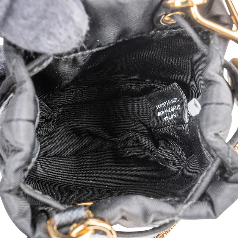 Prada Quilted Re-Nylon Triangle Mini Pouch Crossbody Bag