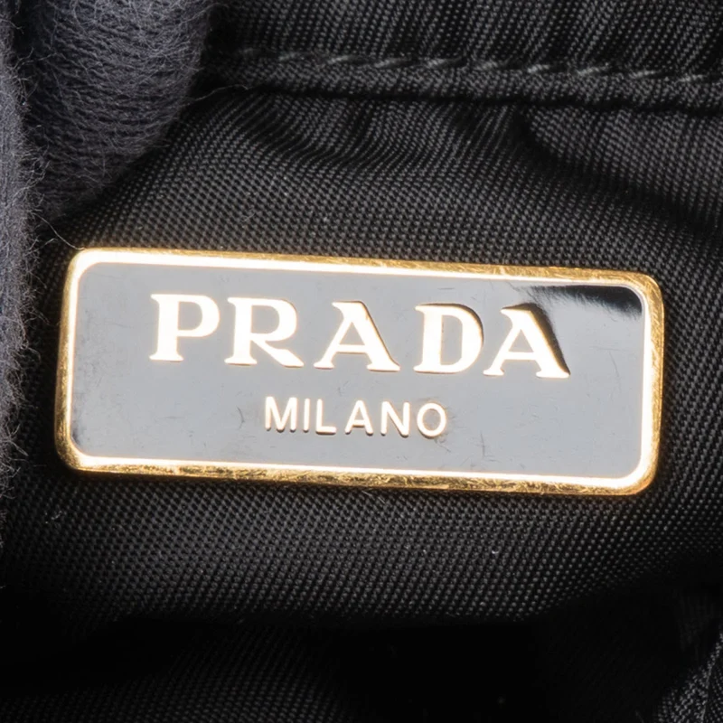 Prada Quilted Re-Nylon Triangle Mini Pouch Crossbody Bag