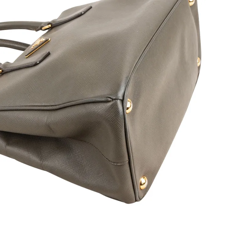 Prada Green Saffiano Leather Galleria Handbag