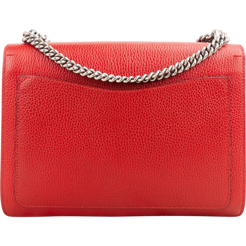Gucci Red Leathe Crystal Dionysus Shoulder Crossbody Bag