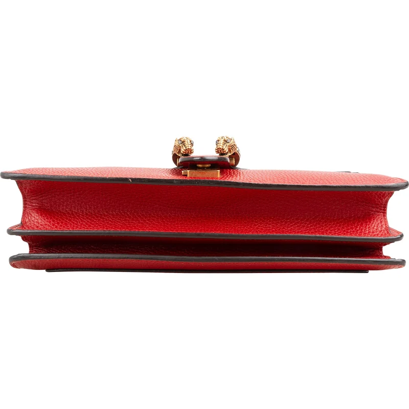 Gucci Red Leathe Crystal Dionysus Shoulder Crossbody Bag