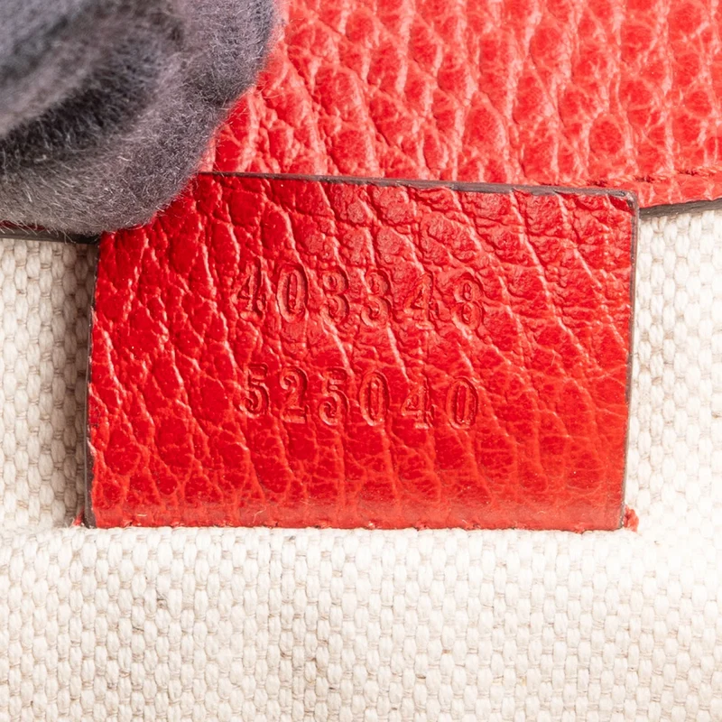 Gucci Red Leathe Crystal Dionysus Shoulder Crossbody Bag