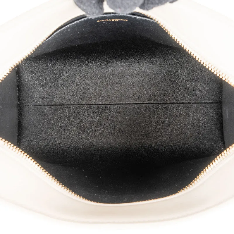 Saint Laurent White Leather Baby Sac Cabas Handbag