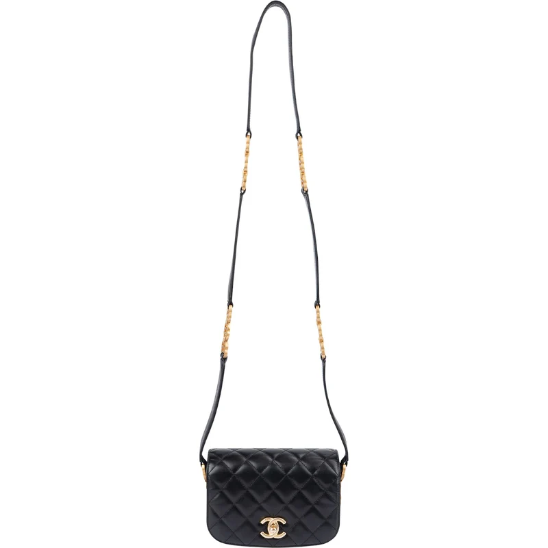 Chanel Quilted Lambskin CC Chain Flap Crossbody Bag