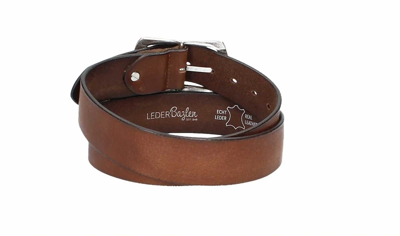 Ledergürtel 40 mm Hellbraun