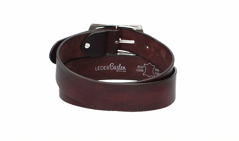 Ledergürtel 40 mm breit Bordeaux