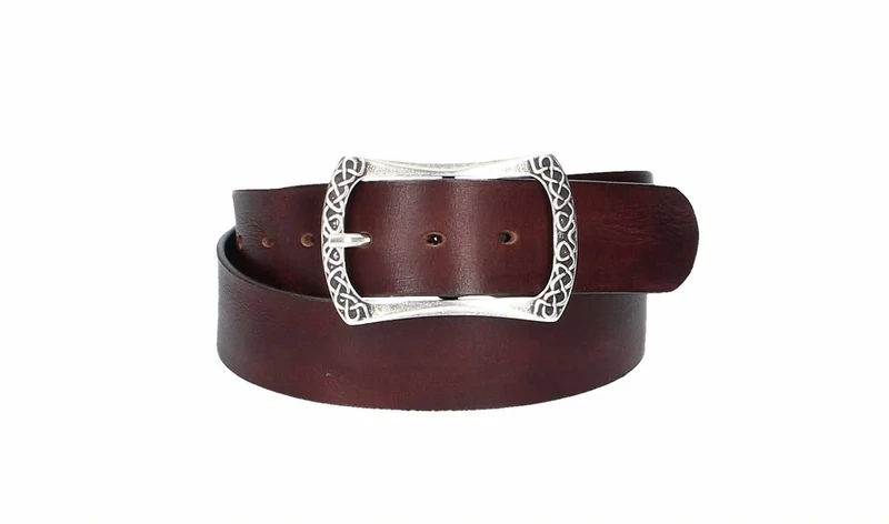 Ledergürtel 40 mm breit Bordeaux