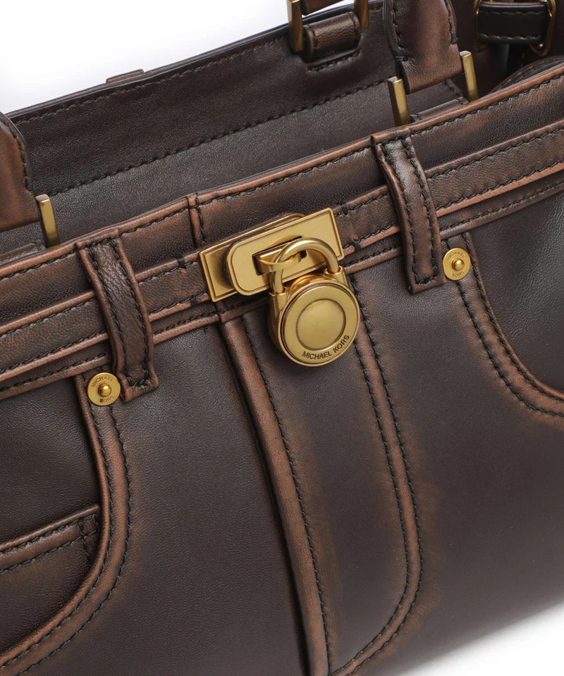 Michael Kors Hamilton Moderne Small Schultertasche chocolate
