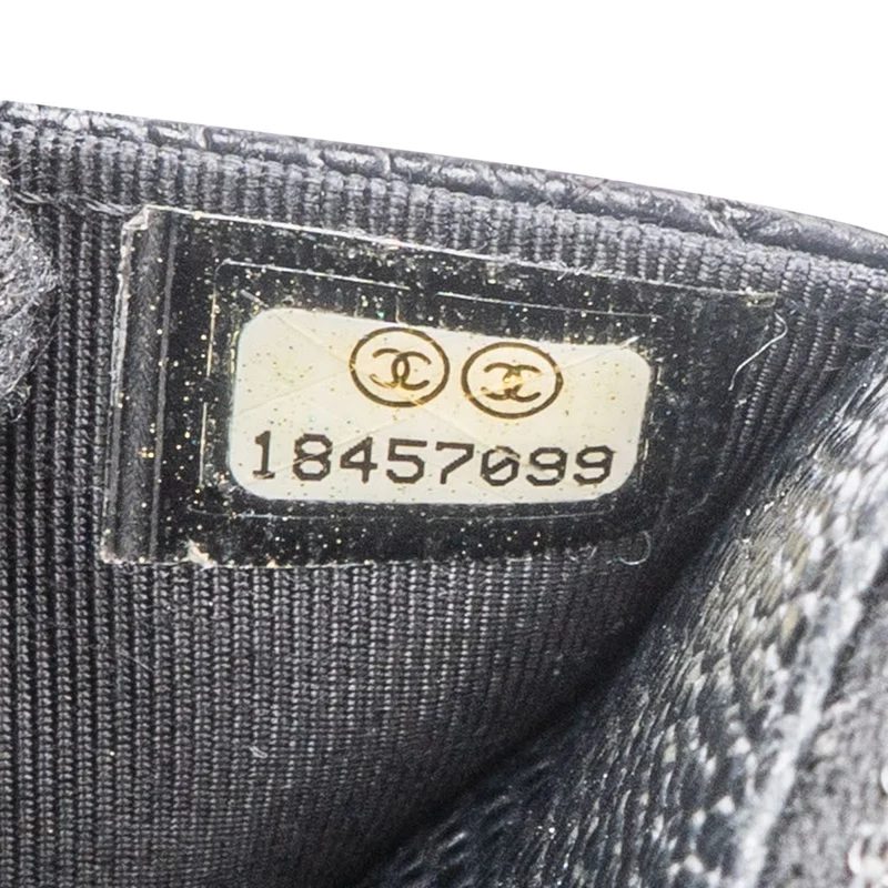 Chanel Quilted Caviar Leather Wallet On Chain Crossbody Bag