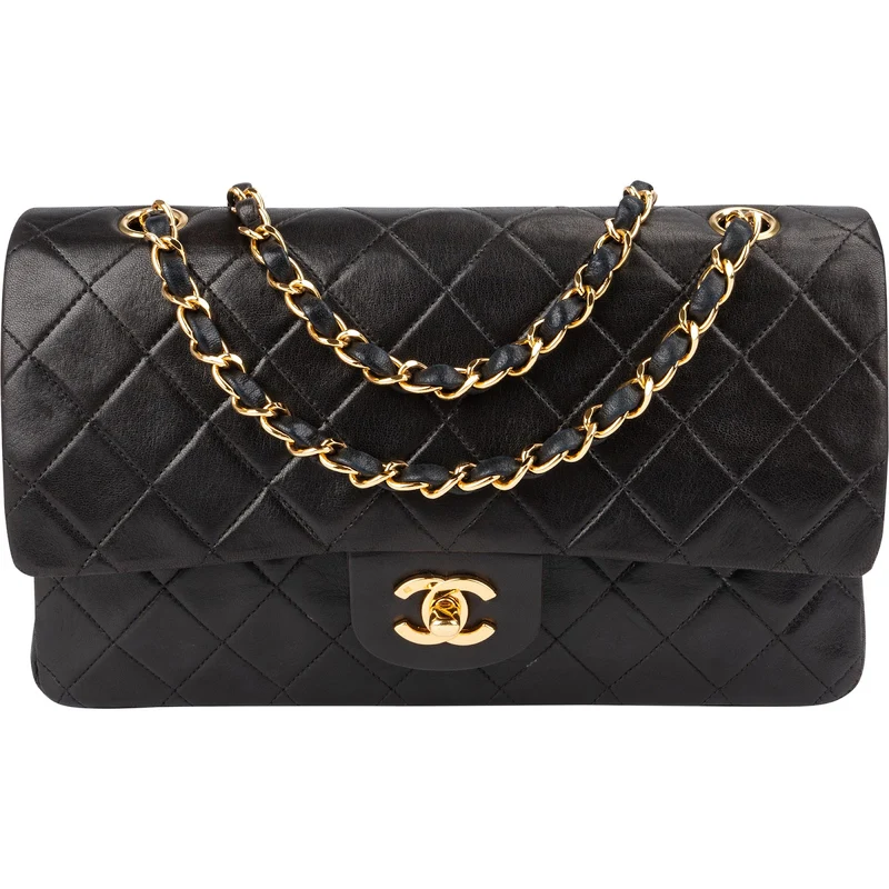 Chanel Quilted Lambskin 24K Gold Medium Double Flap Shoulder Bag