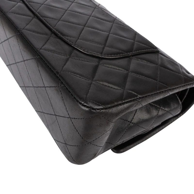 Chanel Quilted Lambskin 24K Gold Medium Double Flap Shoulder Bag