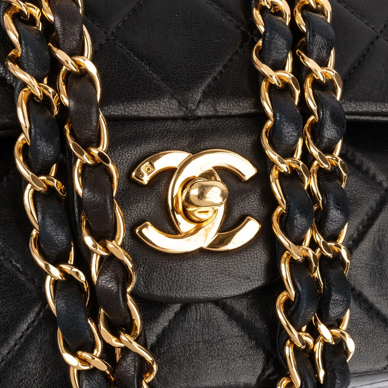 Chanel Quilted Lambskin 24K Gold Medium Double Flap Shoulder Bag