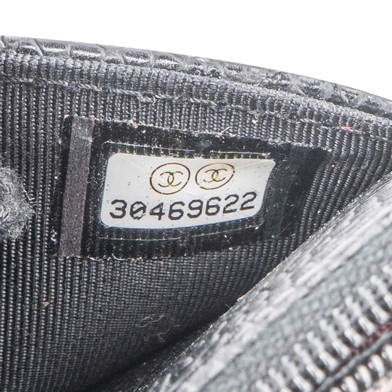 Chanel Quilted Caviar Leather Palladium Wallet On Chain Crossbody Bag