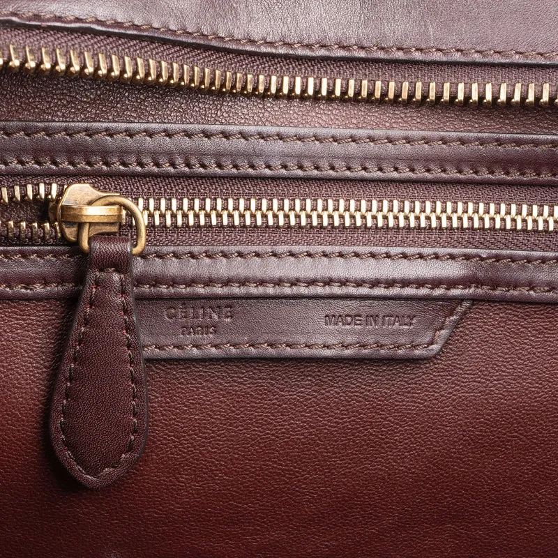 Céline Python Leather Tricolor Luggage Tote Handbag