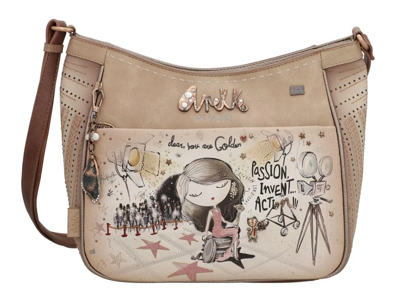 Handtaschen m. RV bunt div. Synth.