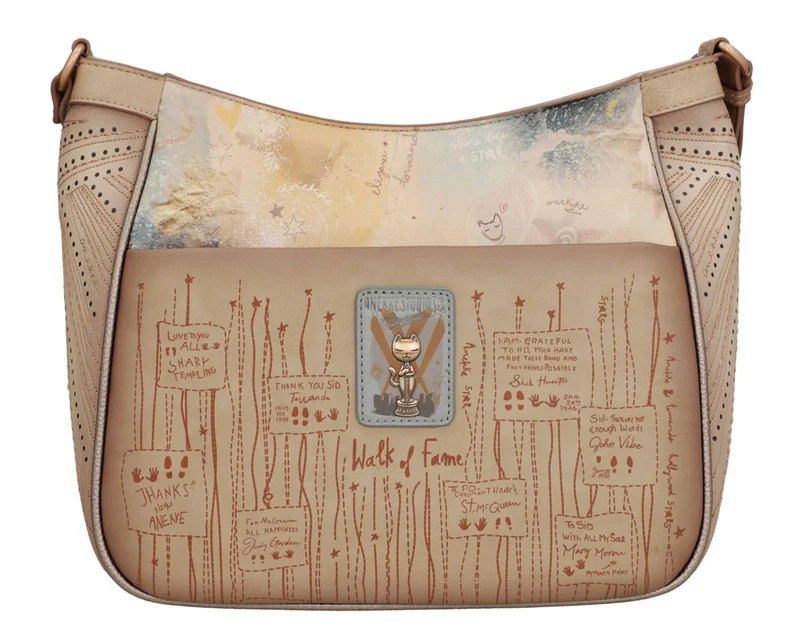 Handtaschen m. RV bunt div. Synth.